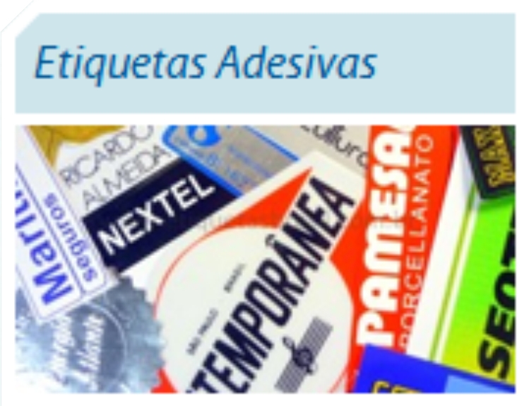 etiquetas adesivas