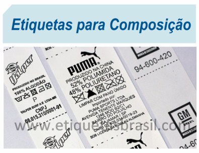 Etiquetas para Composi&ccedil;&atilde;o