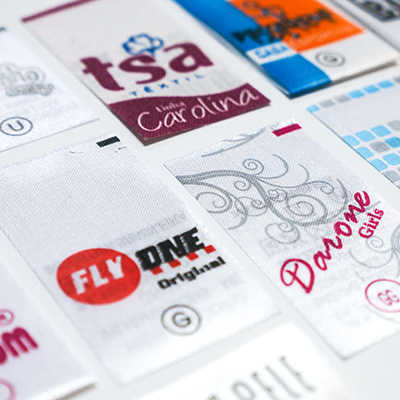 etiquetas estampadas