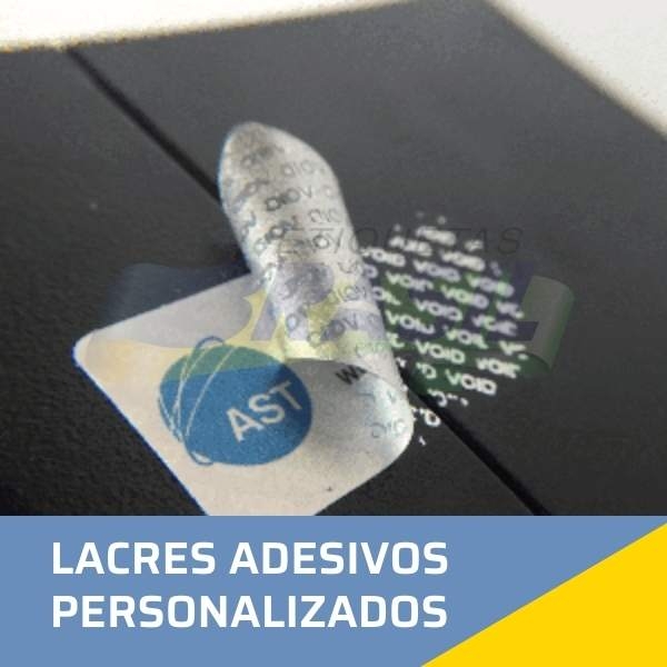 Lacres adesivos - Lacre Adesivo Personalizado