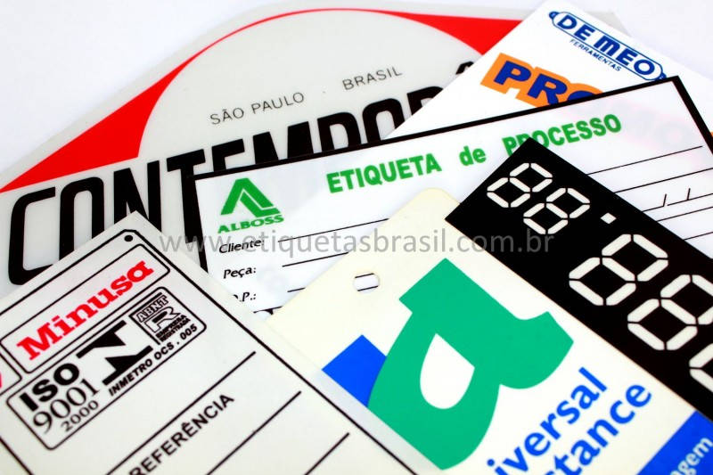 Etiquetas em PVC | Brasil